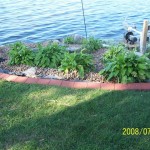 poured concrete edging