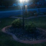 lighted concrete curbing