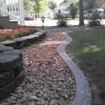 stamped concrete edging